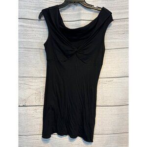 China Doll Black Sleeveless Cowl Neck Top Size S